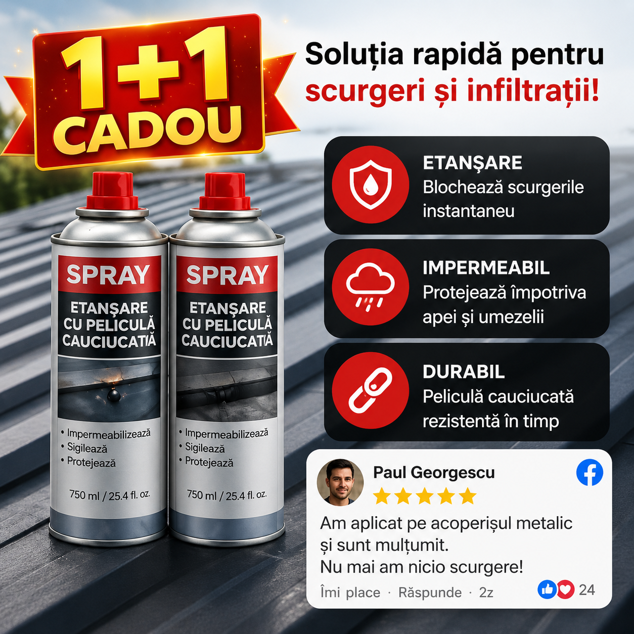 Set Anti-Infiltratii 1+1 Gratis (800 ML)